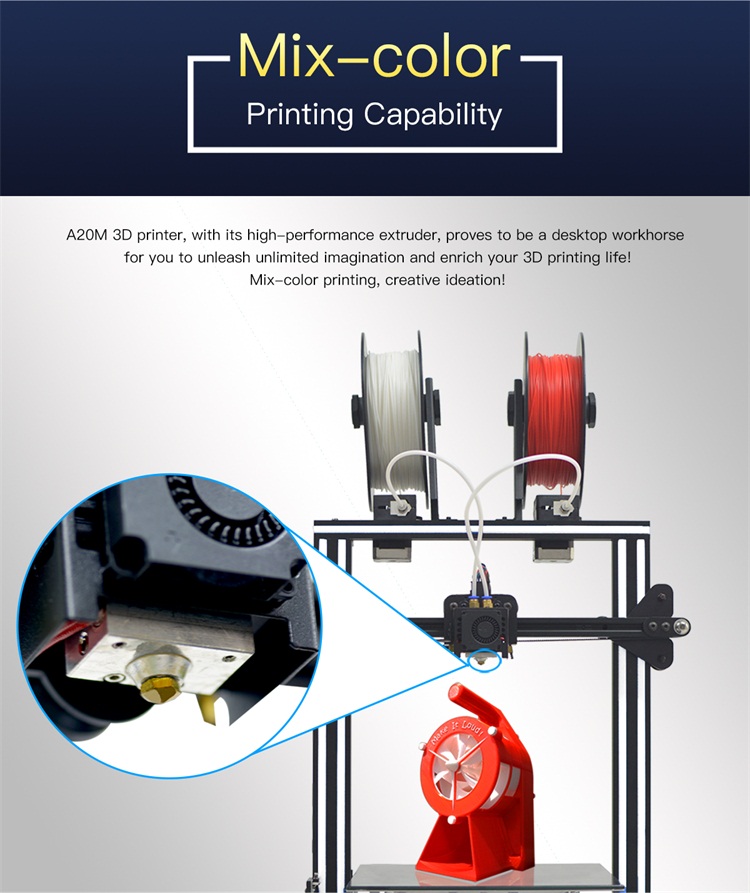Geeetech Pièce Alu Profil 347 MM Axe-Z Dessous Geeetech A20M 3D Imprimante Pla Printer 