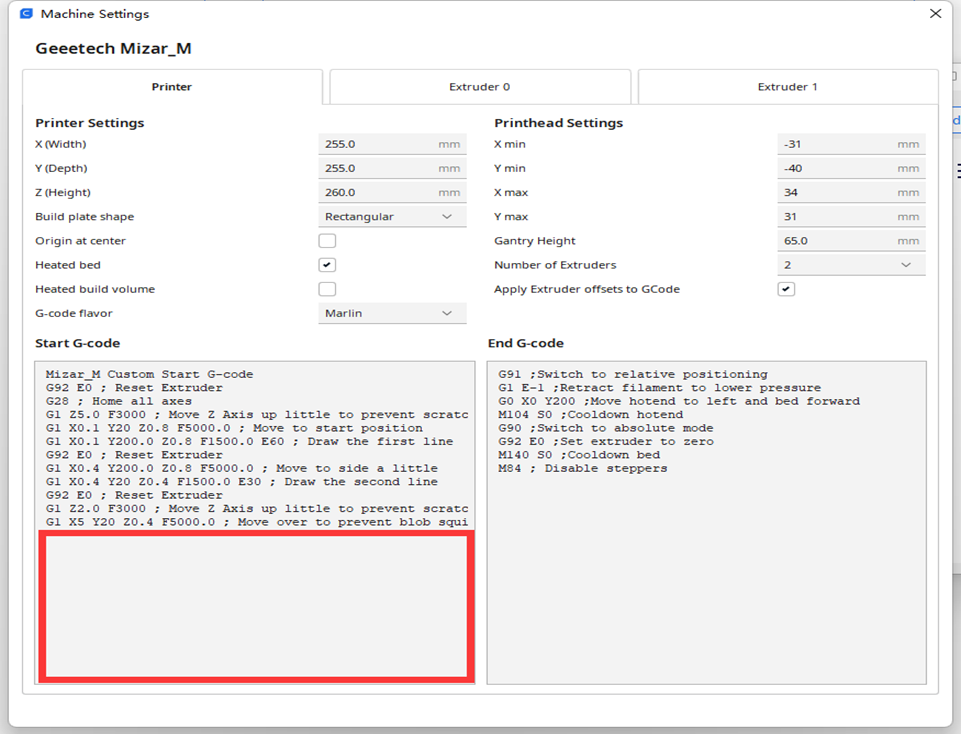 New Cura [4.2.1]: Extruder start g-code executed on start · Issue